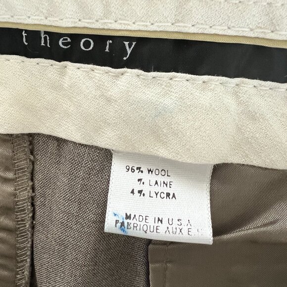 Theory Palmer City Walking Bermuda Shorts SZ 8 - Picture 7 of 8